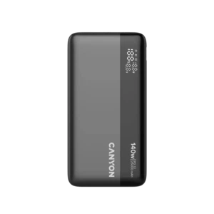Портативный аккумулятор CANYON PB-240 25000mAh PD140W с дисплеем, тёмно‑серый