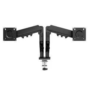 Desk dual-arm monitor mount TRACER TRAUCH47660 — adjustable metal arms, max 18 kg, VESA up to 100×100, for 13"–32" screens