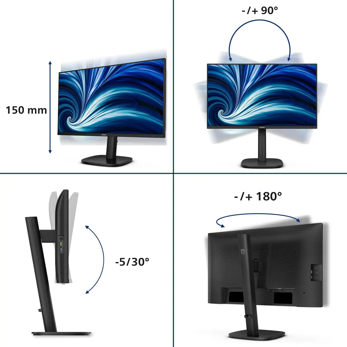 Monitor Philips 3000 series 24B2N3200J/00 Photo 5