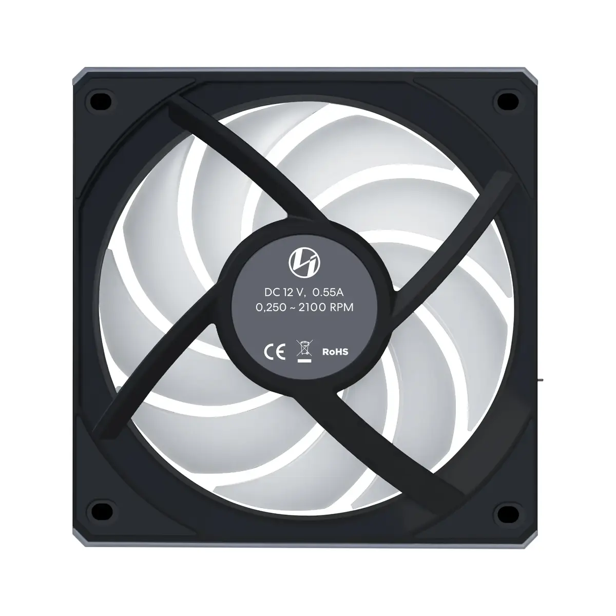 Lian Li 12RCL1W3B 120 mm korpusa ventilators Photo 3