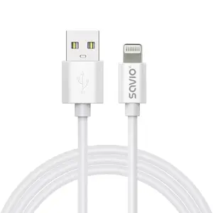 USB кабель Savio CL-192 1м USB A USB 2.0 Белый