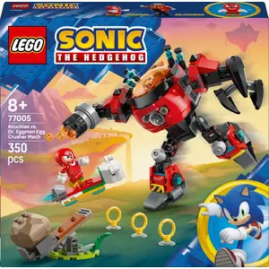 LEGO Construction Toy set Sonic the Hedgehog 77005 Knuckles vs Dr Eggman Egg Crusher Mech, 350 pcs, age 8+
