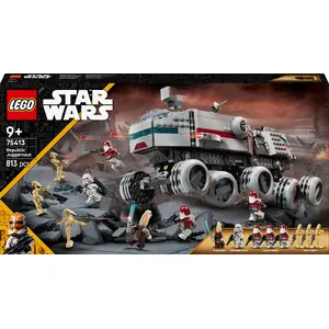 LEGO Star Wars Republic Juggernaut komplekts 75413 — 813 detaļas, 8 minifigūras, 9+