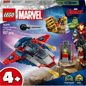 Construction toy set LEGO Marvel Super Heroes Captain America Thanos 76319 — 107 pieces, 2 minifigures, age 4+