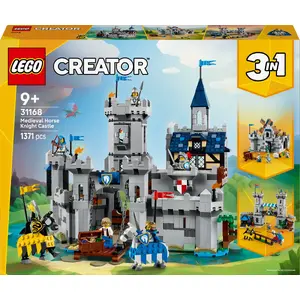Construction toy LEGO Creator 3-in-1 Medieval Knight's Castle set 31168 — 1371 pieces, 6 minifigures, ages 9+