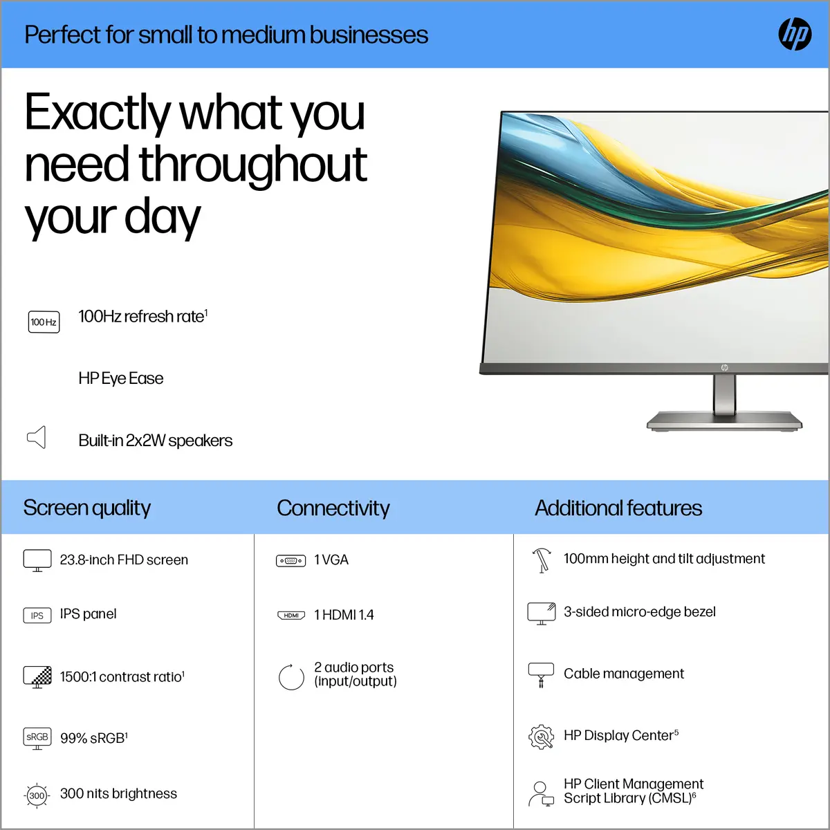 HP Series 5 524da 23.8 collu Full HD monitors Photo 2