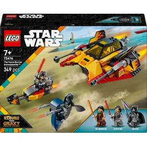 LEGO Star Wars Flame Speeder 75414 snow vehicle set — 349 pieces, 3 minifigures, age 7+