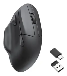 Keychron M7-A23 Ambidextrous Optical Wireless Mouse, 30000 DPI, Black