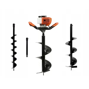 Earth Auger (Petrol) John Gardener with Drill Bits 10/20/30 cm and 50 cm Adapter (1/2")