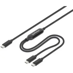 USB-C charging cable MANHATTAN 100W 2 m — Black