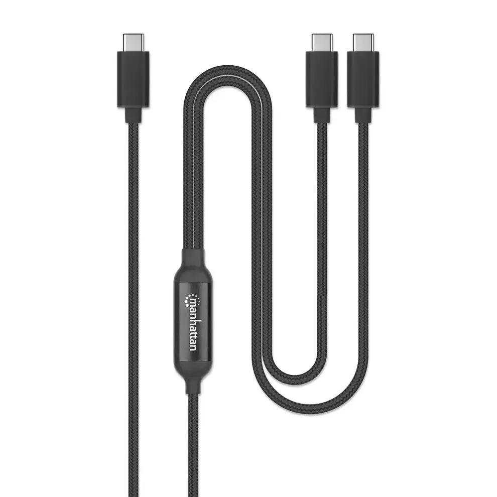 Кабель для зарядки Manhattan Dual USB-C 100Вт Photo 4