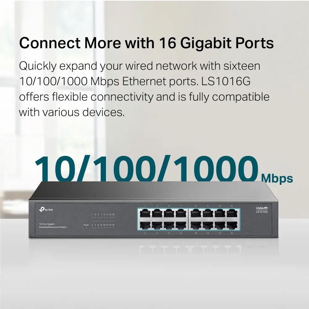 TP-Link LS1016G Gigabit Network Switch Photo 7