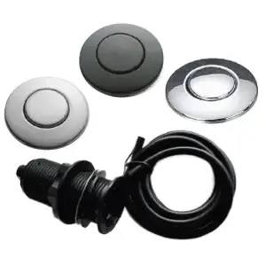 Air switch buttons set (x3) in sink erator compatible with various sink models