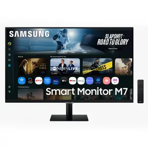 Samsung M7 M70F Smart Monitor 32 Inch 4K Ultra HD LCD VA 3840 x 2160 Pixels Black Built-in Speakers USB Hub Wi-Fi HDMI