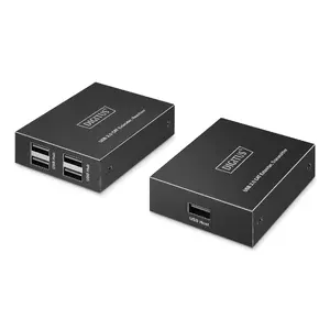USB 2.0 CAT удлинитель Digitus DA-73120 4 порта USB-A 150м