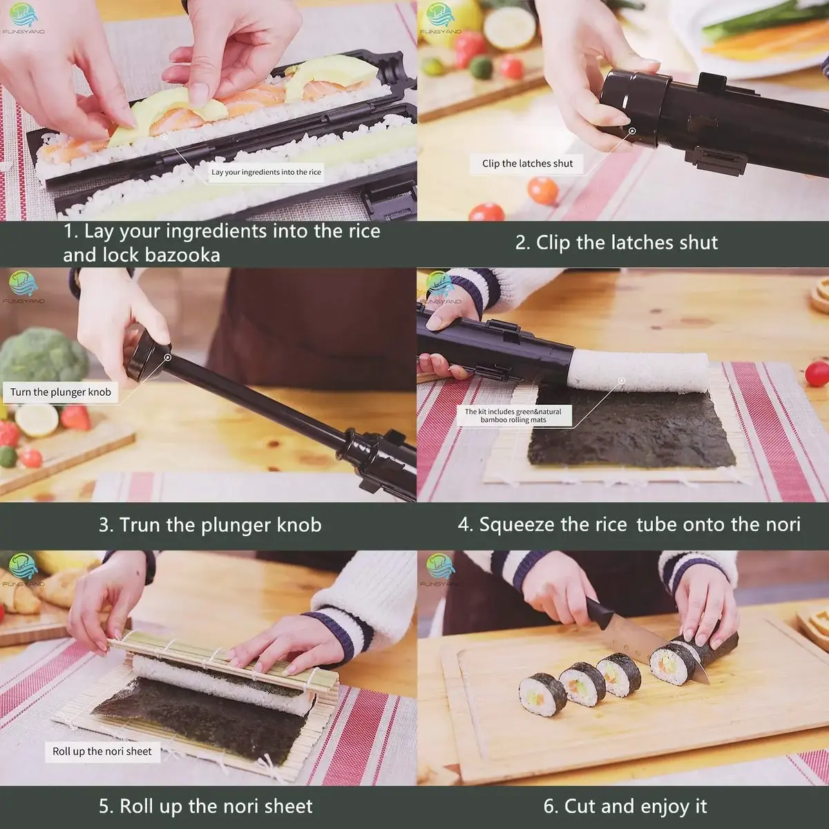 Sushi cooking set Riff RIFF-SUSHI-SET 18-in-1 Photo 3