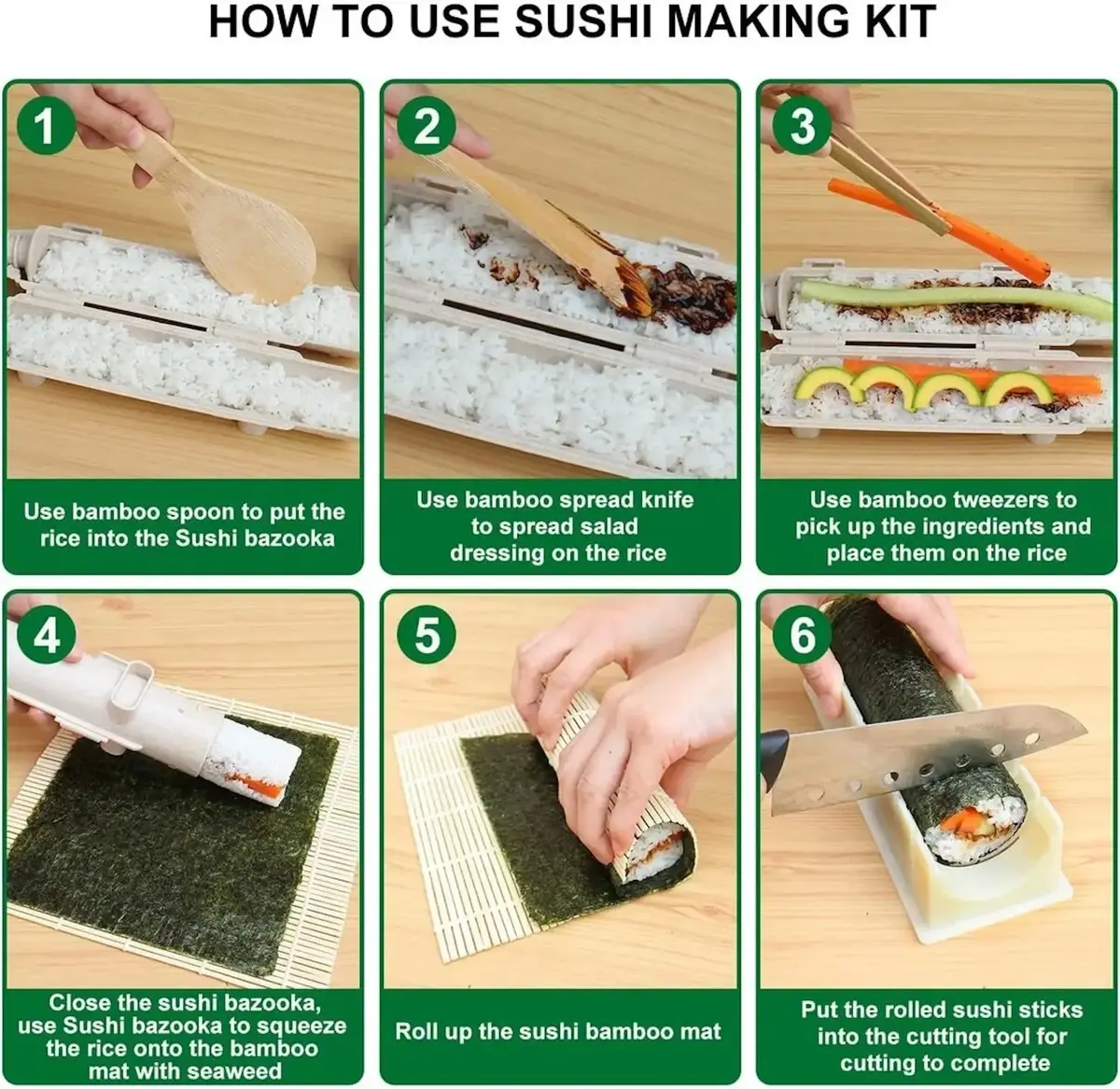 Sushi cooking set Riff RIFF-SUSHI-SET 18-in-1 Photo 5