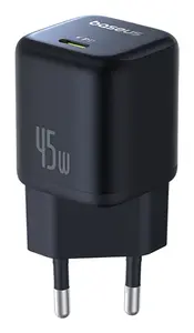 Indoor AC Fast Charger Baseus PicoGo — Universal USB-C fast charging, Black
