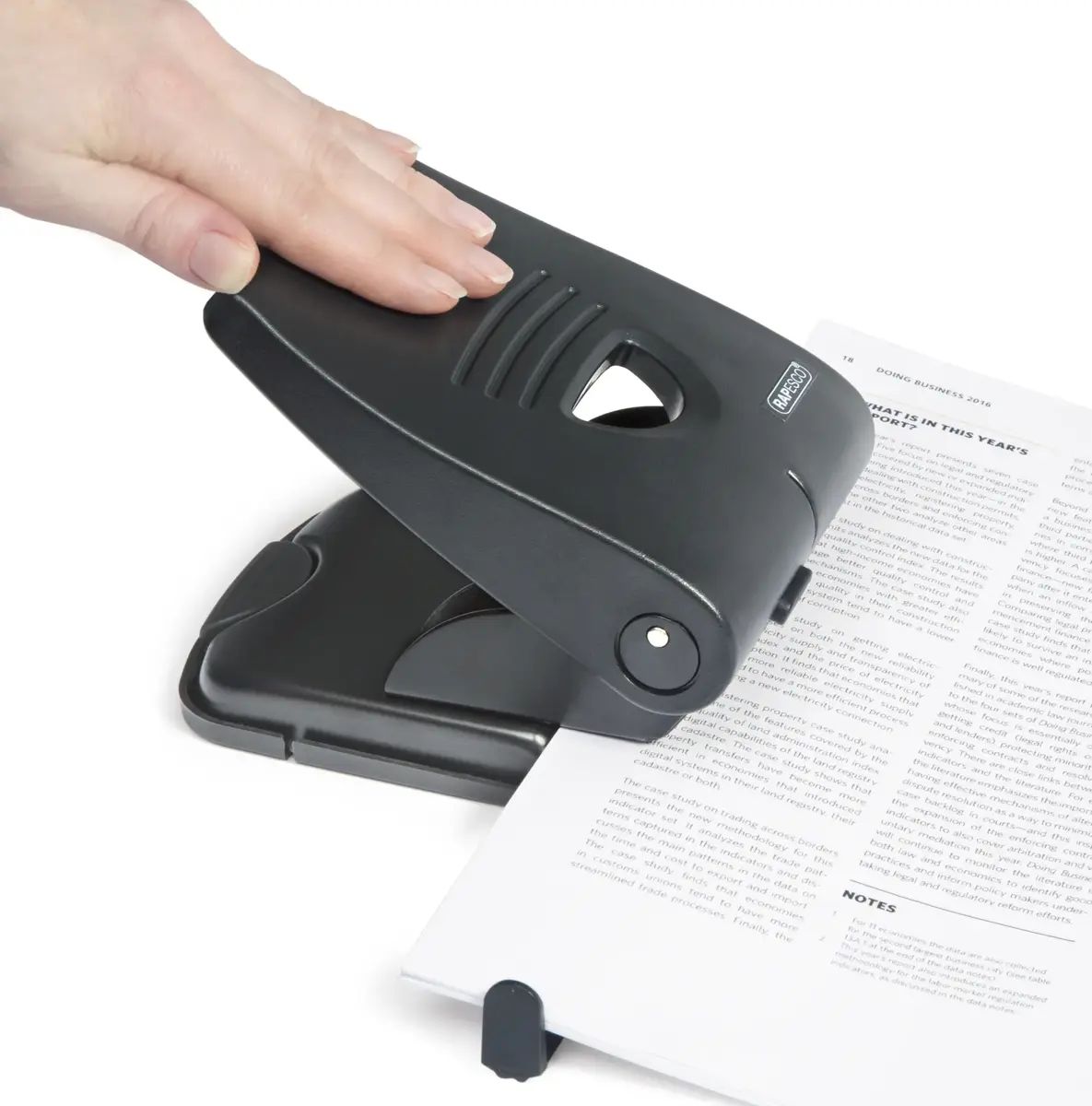 Дырокол RAPESCO Germ-Savvy® Heavy Duty 2 отверстия 40 л. Photo 4