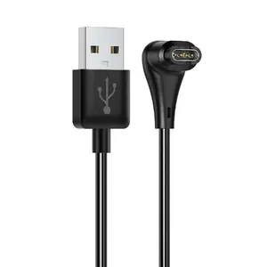 Charging cable USB-A Riff for Garmin Fenix/Forerunner/Enduro/Vivoactive, 1 m, black