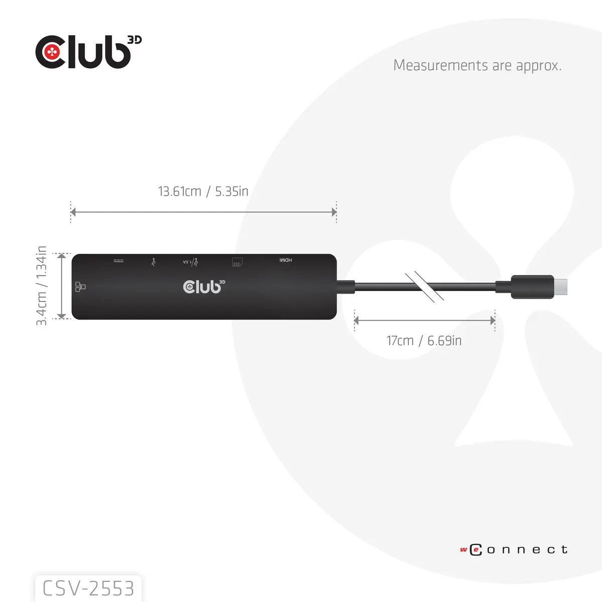 Club 3D CSV-2553 7-in-1 USB Type-C Hub Photo 4