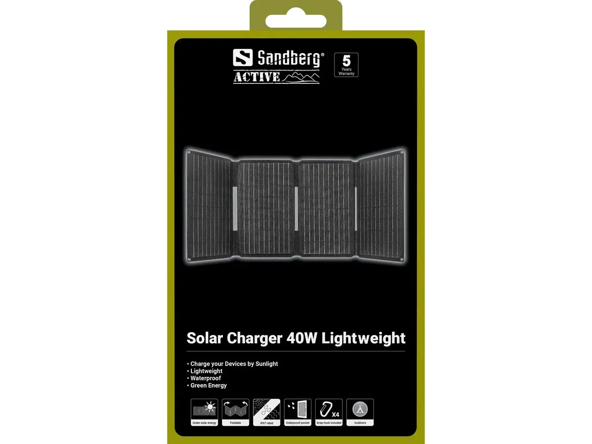 Sandberg Solar Charger 40W Lightweight Photo 7