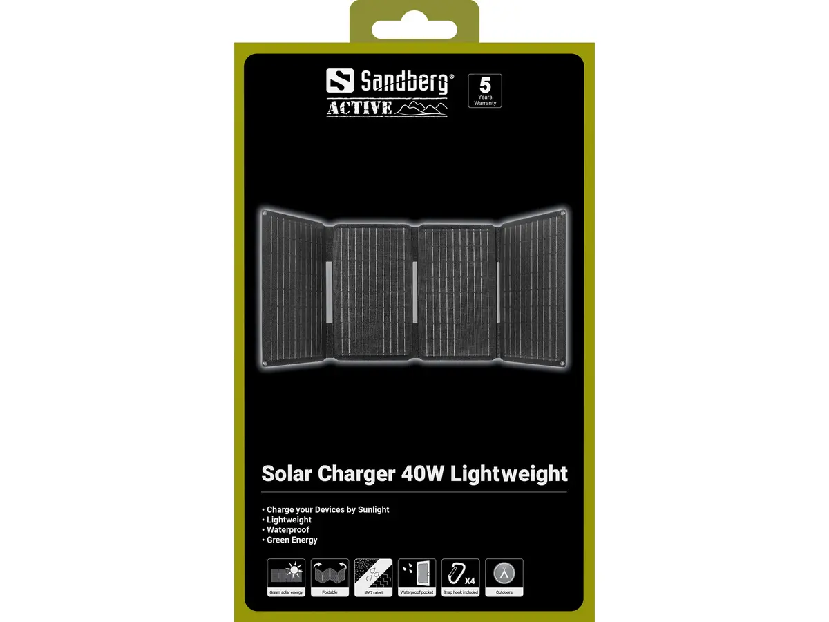 Sandberg Solar Charger 40W Lightweight saules lādētājs Photo 6