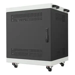 Notebook Laptop Cabinet Lanview LVR14U6555BL 14U rack-mountable cabinet for laptops