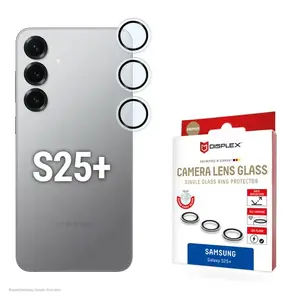 Защитное закалённое стекло e.v.i. для Samsung Galaxy S25+ — защита одиночной камеры