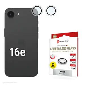 Защитное стекло для камеры e.v.i. DISPLEX CAMGLASS для iPhone 16E 02124 закалённое устойчивое к царапинам