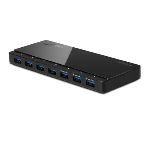 USB‑хаб TP‑LINK UH700 V5.0 — настольный 7‑портовый USB 3.0, кабель 1 м, адаптер, светодиодные индикаторы