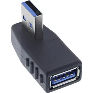 Angled 270° USB 3.2 Gen 1 adapter InLine 35300U — USB Type-A to Type-A, right-angle connection