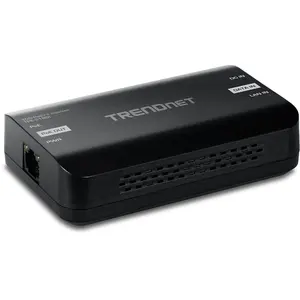 PoE Injector TRENDnet TPE-318GI — 10 Gigabit Ethernet, PoE++ (4PPoE), 90W budget, black