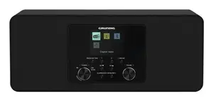 Grundig DTR 4600 2.0 Portable Radio with DAB+, DAB, and FM Tuner, 18W RMS, Black