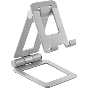 InLine 55729A Passive Smartphone and Tablet Holder made of Aluminium for Desks, compatible with devices up to 10 inches
