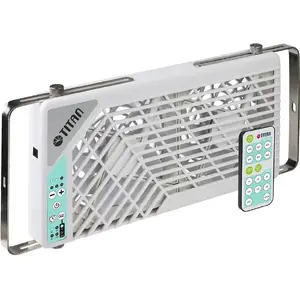 Window Double Fan TITAN TTC-SC21/V4+ 2x140mm with Remote Control for Motorhome