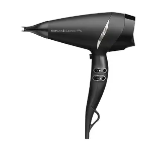 Remington Supercare Pro 2200 Hair Dryer AC Motor 2200 W Black and Silver with 3 m Cord
