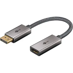 Adapter cable WENTRONIC DisplayPort to HDMI gold-plated, model 75272, black