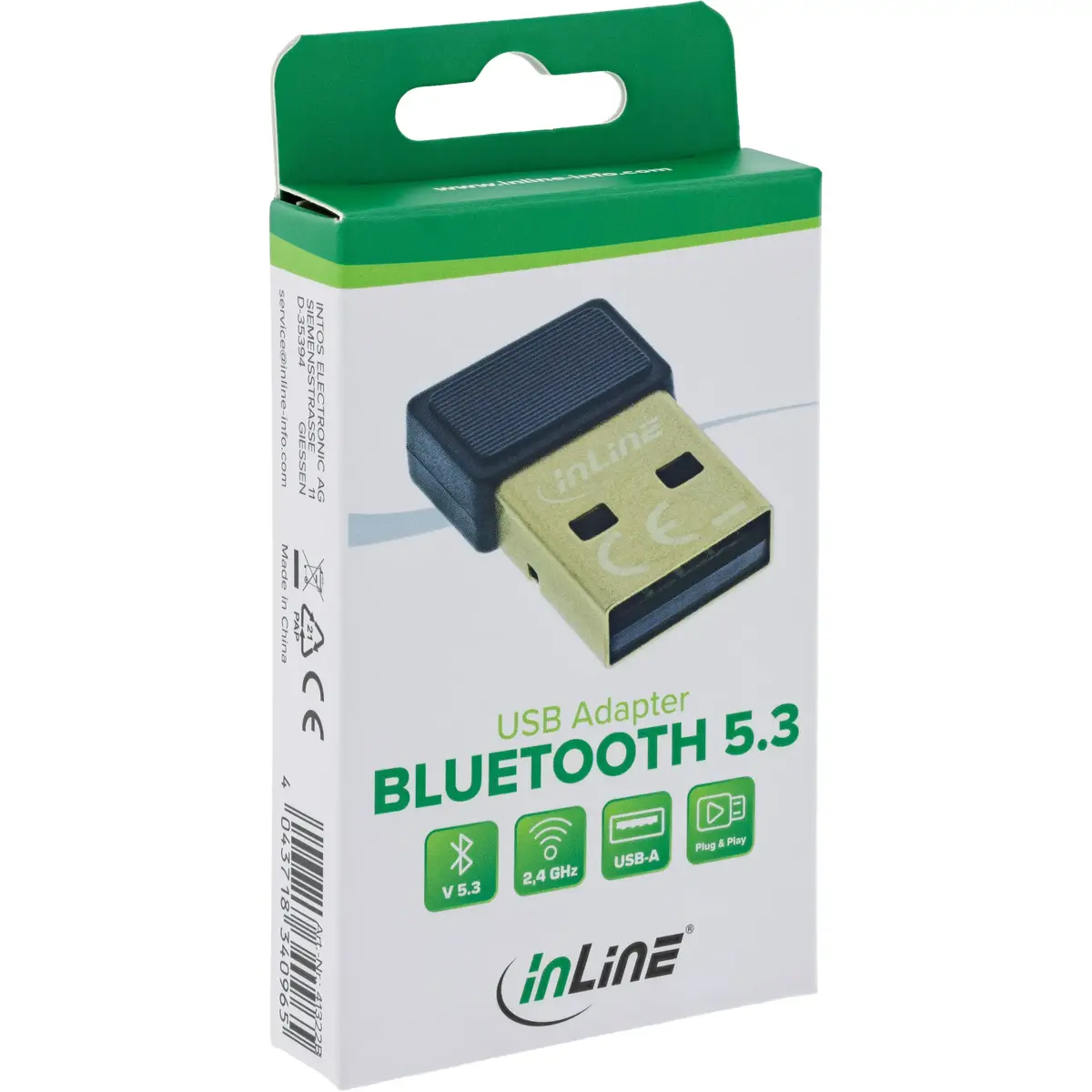 InLine 41322B Bluetooth 5.3 USB Adapter Photo 3
