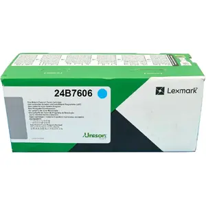 Картридж с тонером Lexmark 24B7606 Cyan оригинальный — ресурс 12 000 стр., 1 шт.