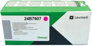 Картридж с тонером Lexmark 24B7607 Magenta, оригинал, ресурс 12 000 страниц, 1 шт