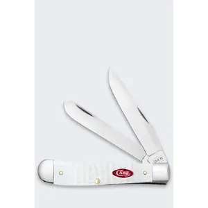 Case SparXX Trapper SS Folding Pocket Knife with White Stainless Steel Blade
