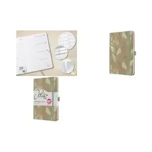 Weekly planner Sigel Pure Sparkle Leaves Plant 2026 A5 A6 — weekly layout for 2026, two sizes (A5/A6)