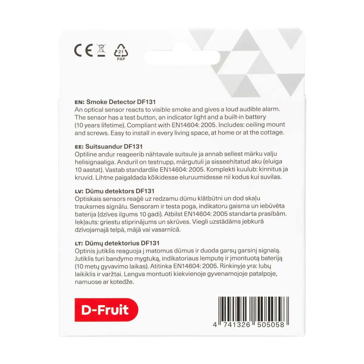 Smoke detector D-Fruit DF131 Photo 3