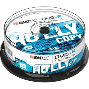 Optical disc DVD+R EMTEC ECOVPR472516CB 4.7 GB 16x, spindle 25 pcs