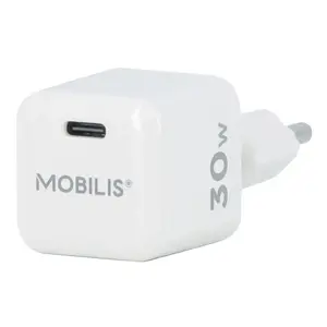 Mobile device charger MOBILIS 001383 — Universal indoor AC USB-C 30 W, White