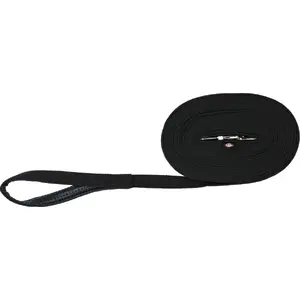 Leash Trixie Smycz parciana 5 m × 2 cm — black, woven dog leash