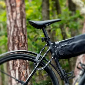 Складной велосипедный замок Rockbros WD795 с ключом, модель 157357, черный