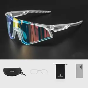 Велосипедные очки Rockbros SP291 с фотохромными линзами UV400, спортивные совместимые с шлемом