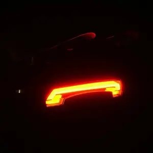 Rear bike light Rockbros LKWD-R1 with laser and remote control, rear LED safety light with lane laser